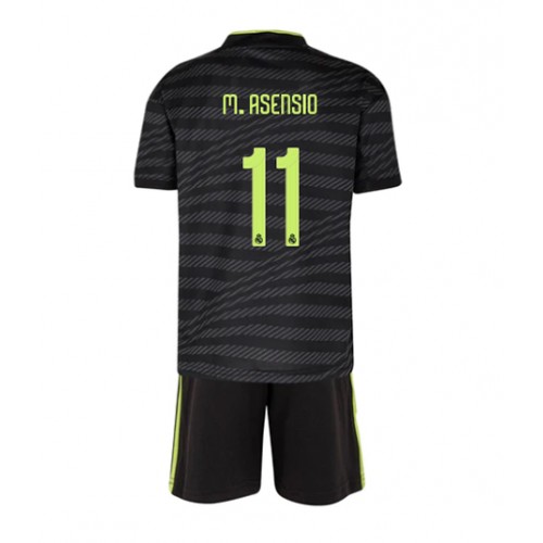 Dres Real Madrid Marco Asensio #11 Rezervni za djecu 2022-23 Kratak Rukav (+ kratke hlače)